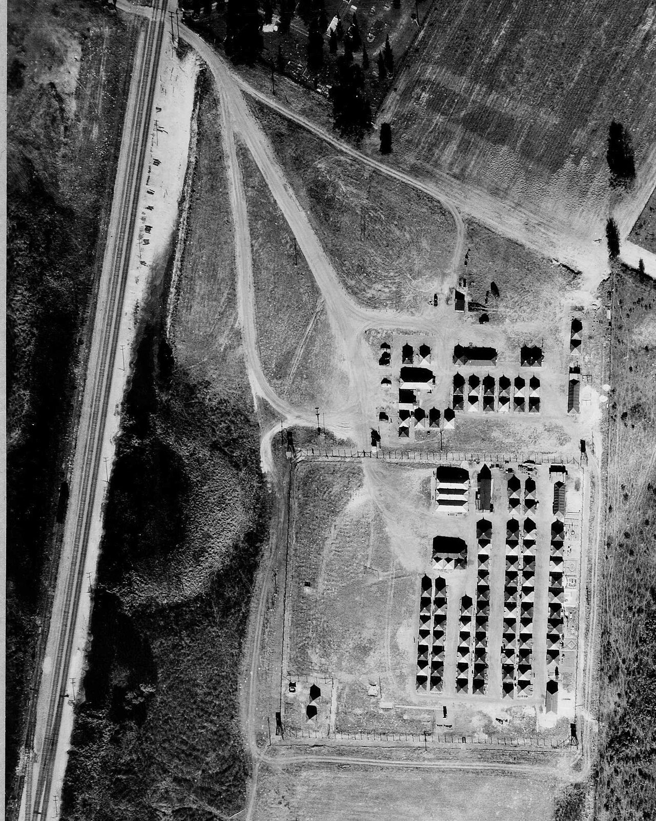 German prisoners of war at a Florida internment camp, December 1944